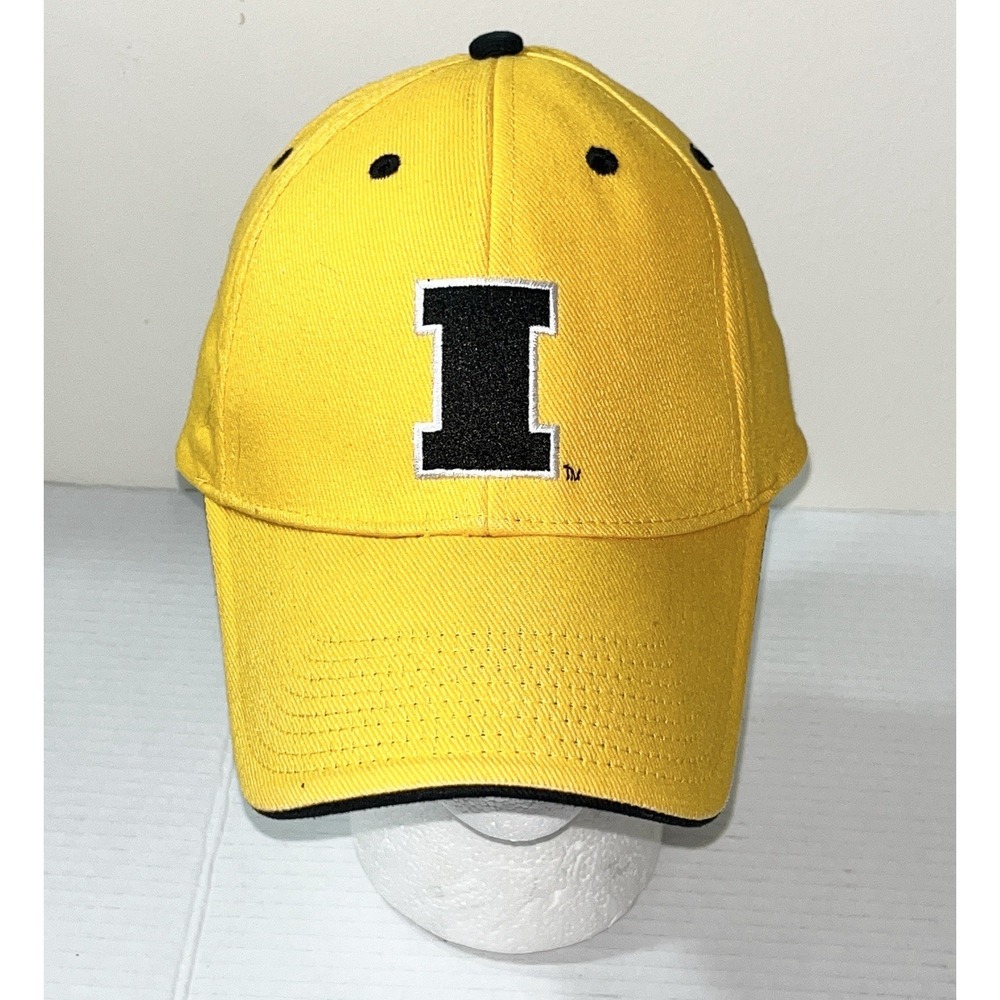 University Of Iowa Hawkeyes Hat Baseball Cap Men's Adjustable Yellow NCAA Sports